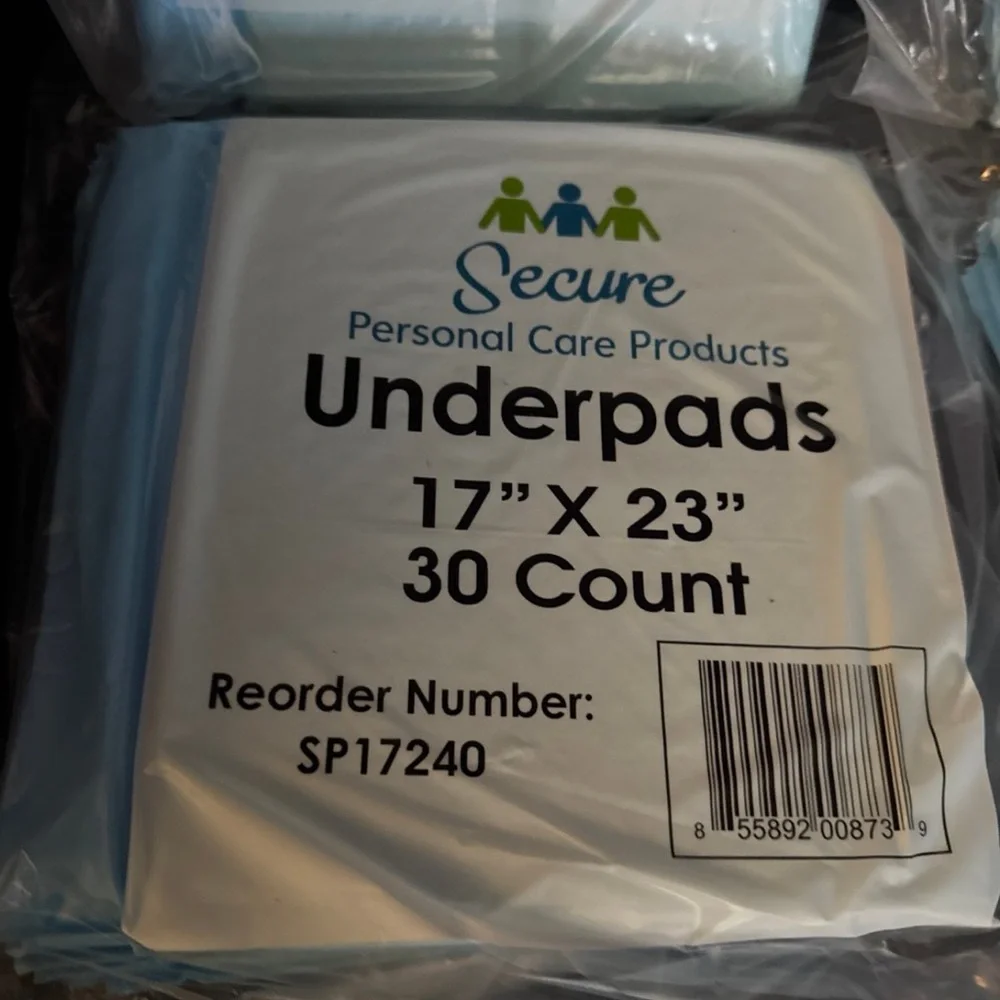 Secure Personal Care Underpads 120 Count urine potty pads